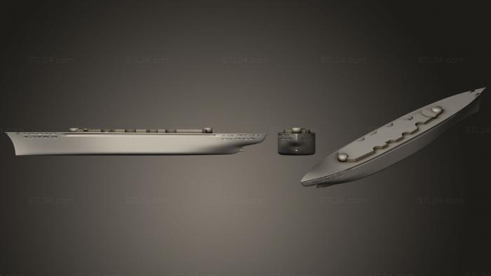 Автомобили и транспорт (3D Боевой корабль 01, CARS_0056) 3D модель для ЧПУ станка